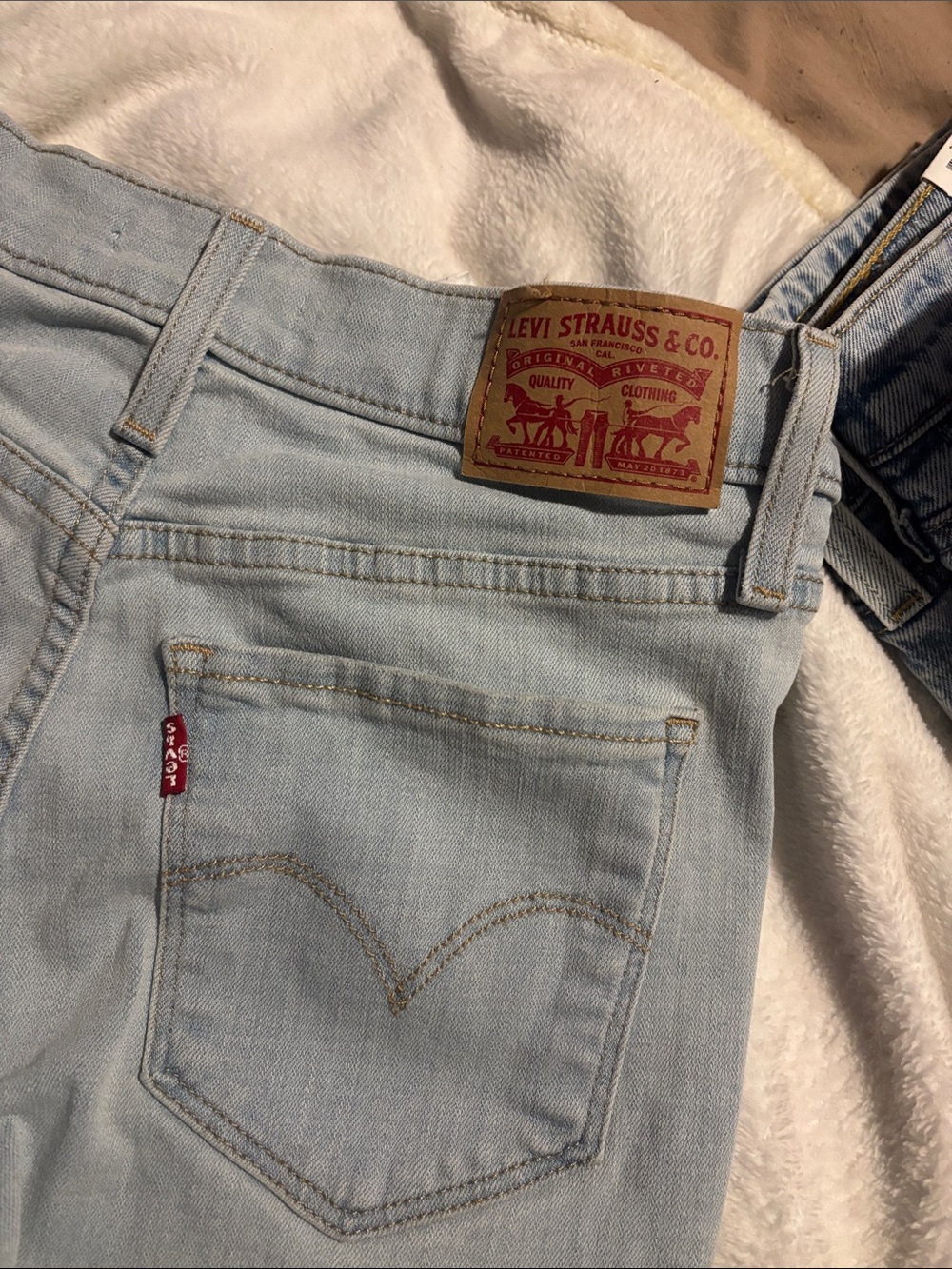 Levi's Woman’s  Pale Blue Straight Jeans